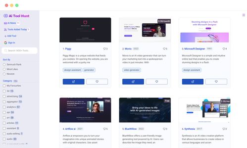 13個(gè)優(yōu)秀的AI工具導(dǎo)航網(wǎng)站 助您高效開(kāi)發(fā)人工智能應(yīng)用軟件